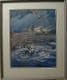 Original Soviet Gouache Painting - The Attack on Archangel - Signed, Framed